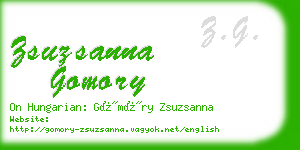 zsuzsanna gomory business card